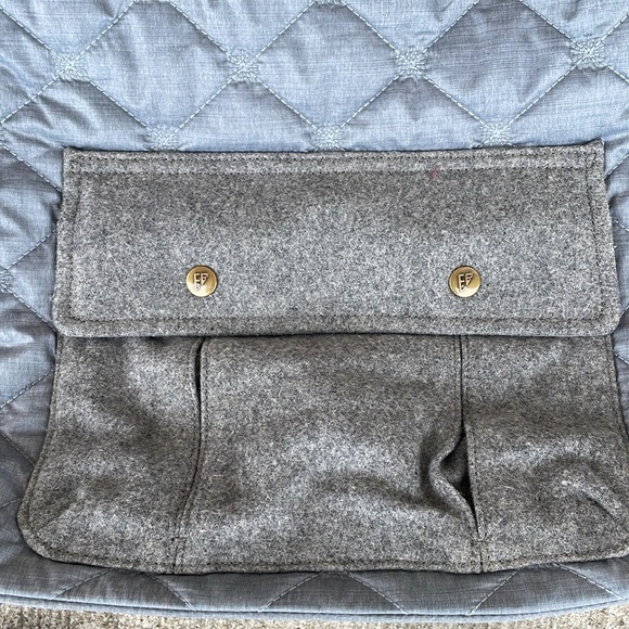 Eddie Bauer Puffer and Wool Tote Bag Travel Overnight Quilted - Picture 2 of 6